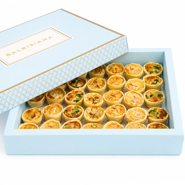 Bandeja de mini quiches