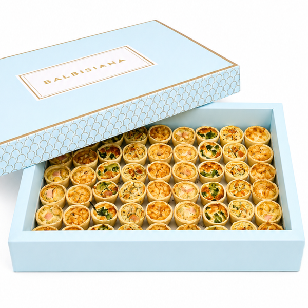 Bandeja de mini quiches