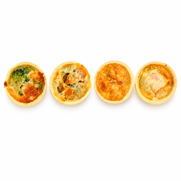 Bandeja de mini quiches