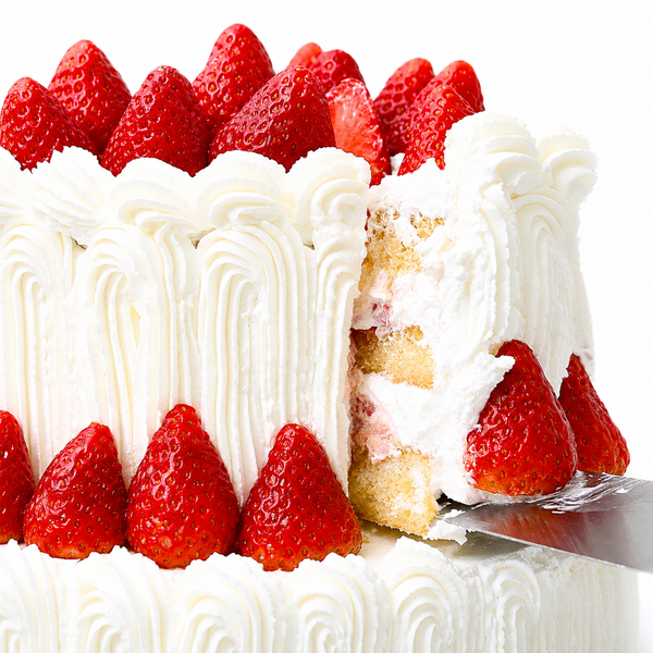 Tarta fresas con nata de dos pisos