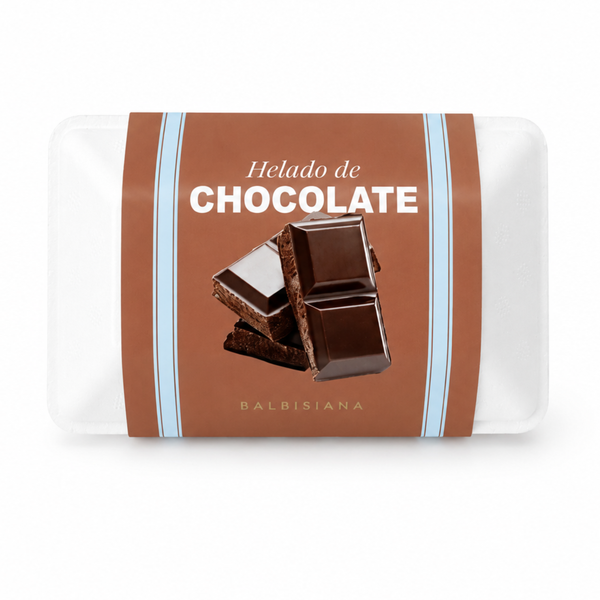 Helado artesanal de chocolate 72%