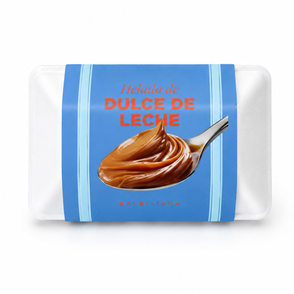 Helado artesanal de dulce de leche
