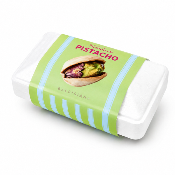 Helado artesanal de pistacho