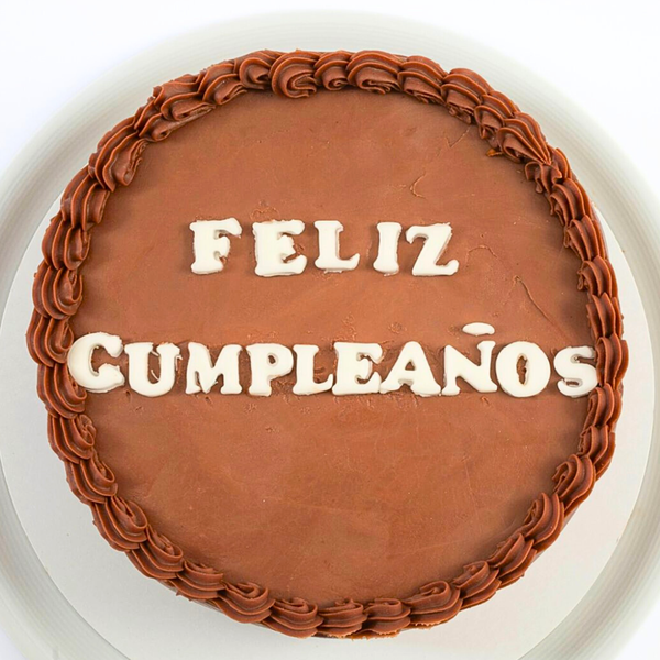 Mensaje personalizado sobre tarta