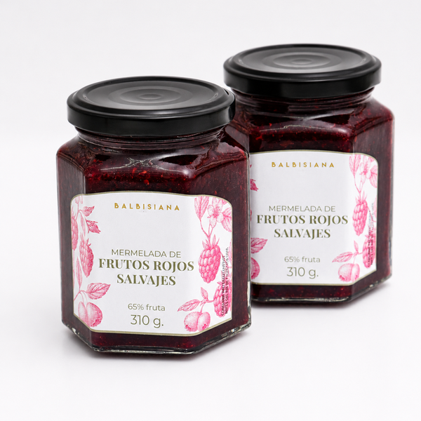 Mermelada artesanal de frutos rojos balbisiana