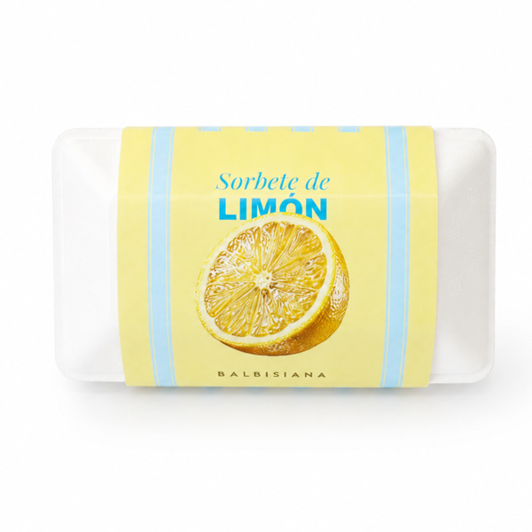 Sorbete artesanal de limón