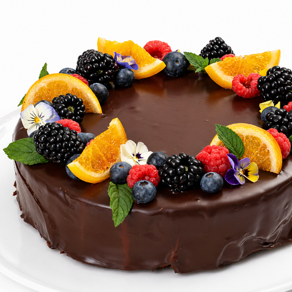 Tarta de galletas con chocolate